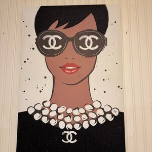 -Inspired Fashion Art Print. 30” L / 26” w